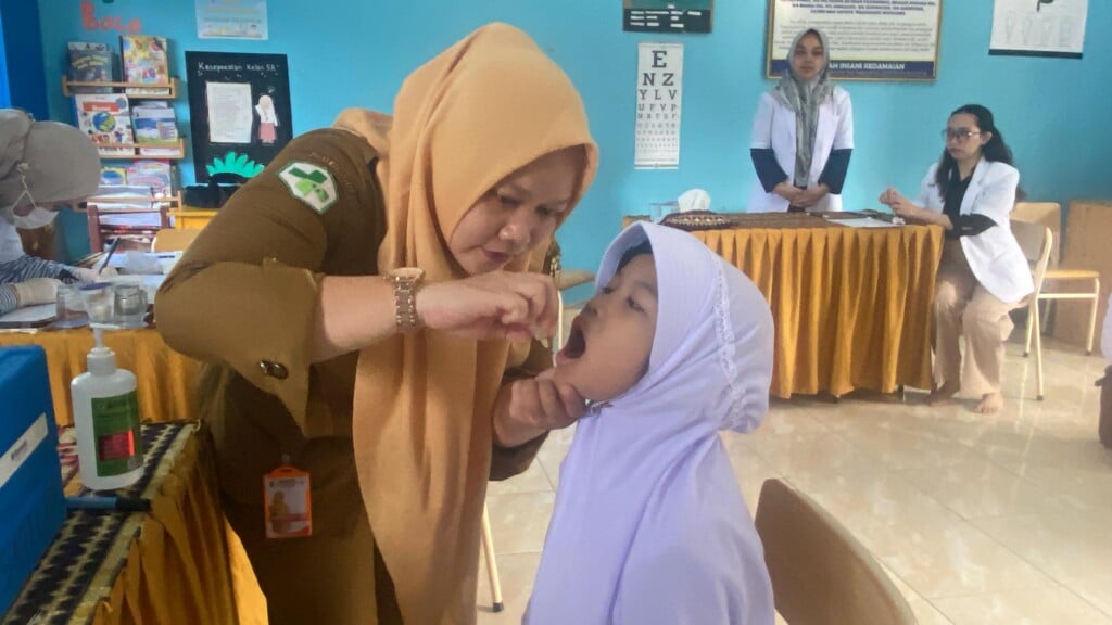 103 Ribu Anak Terima Vaksin Polio di Bandar Lampung