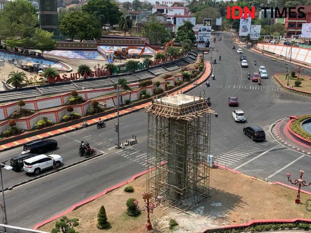 Progres Pembangunan JPO Siger Milenial